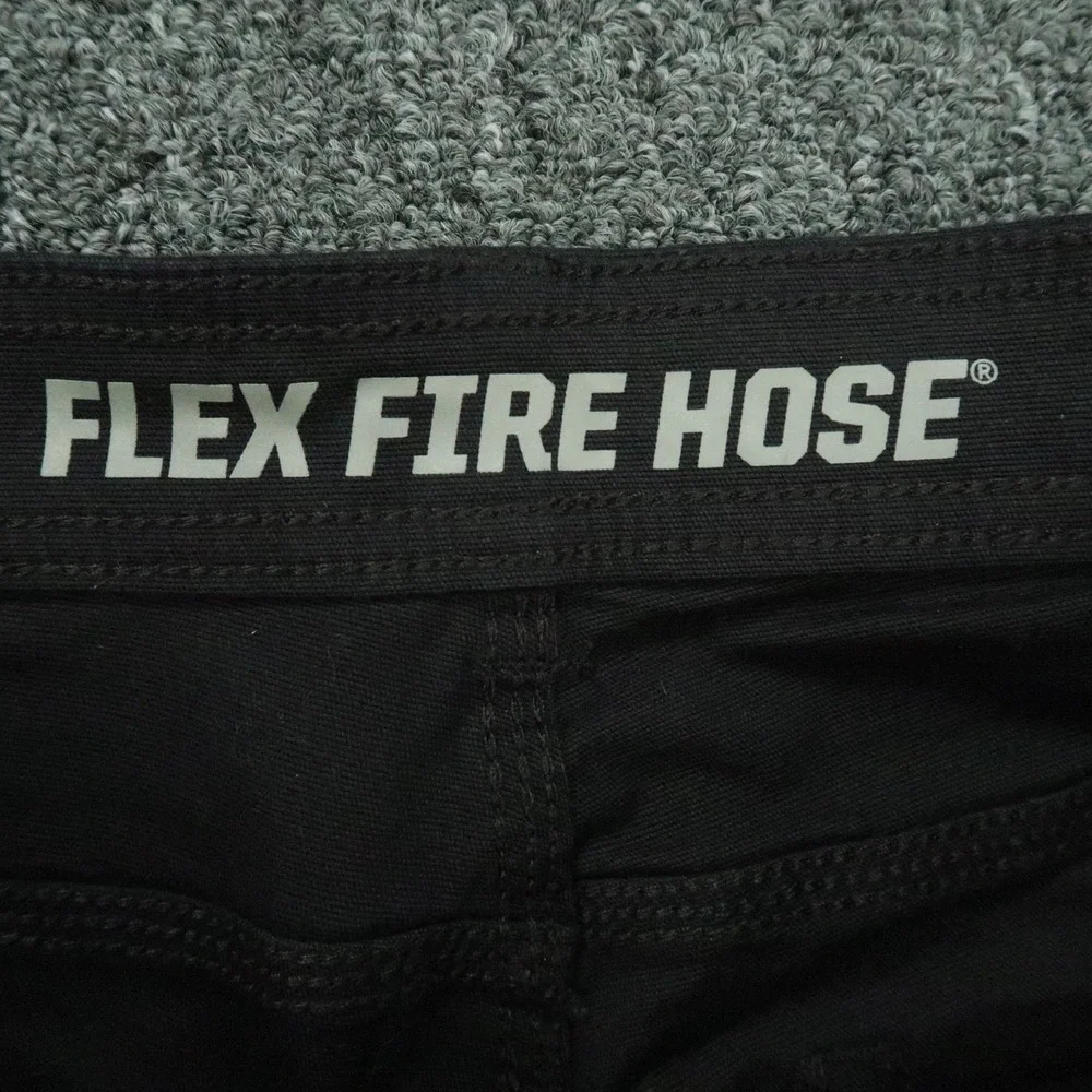 Duluth Pants Mens 32x32 Black DuluthFlex Fire Hose Slim Fit 5 Pocket Trouser
